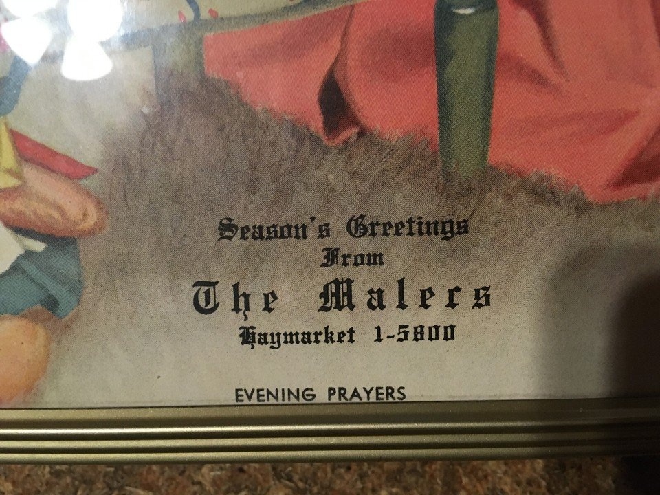 TOM MILLER EVENING PRAYERS ADVERTISING PICTURE 8 X 10 FRAMED - photo 5