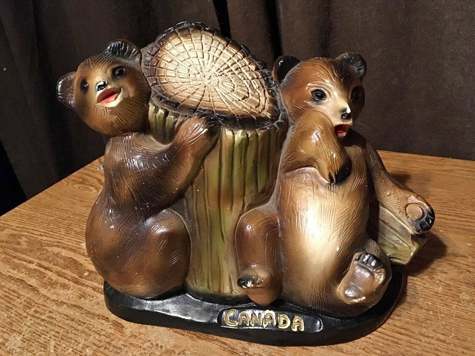 CANADA BEARS ON TREE BANK 3 POUNDS LIMA NOV 545
