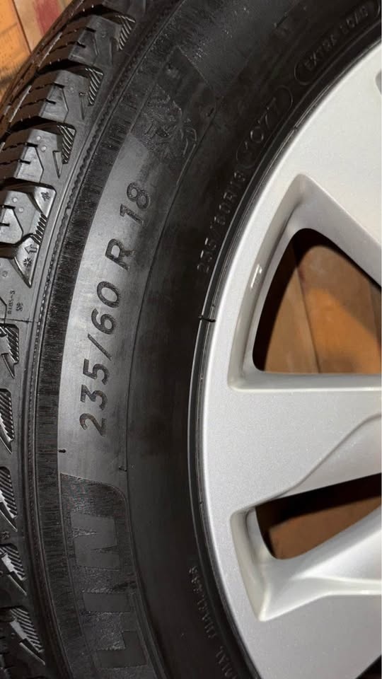 235/60R18 Michelin Winter Tires Honda Odyssey Pkg New - photo 5