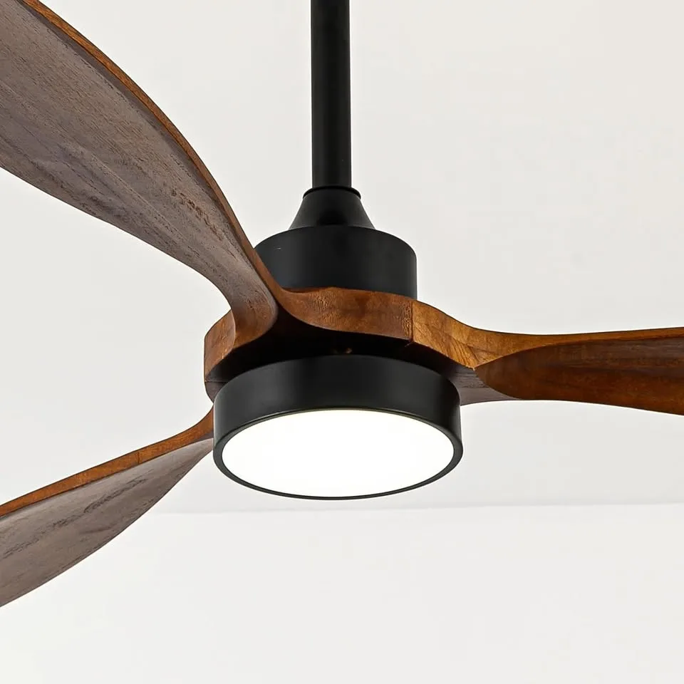 GESUM Ceiling Fan with Light, 52" Wood Ceiling Fan