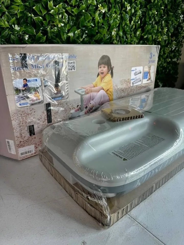 KIDSCLEANCAR: Portable Go Kart, 12v Ride On Race Car