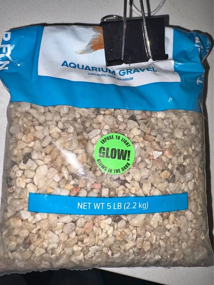 Aquarium gravel glow in the dark 3lb