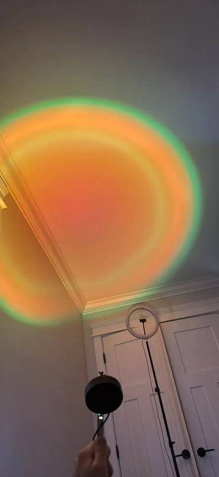 Portable colourful oval light image indicator(2)