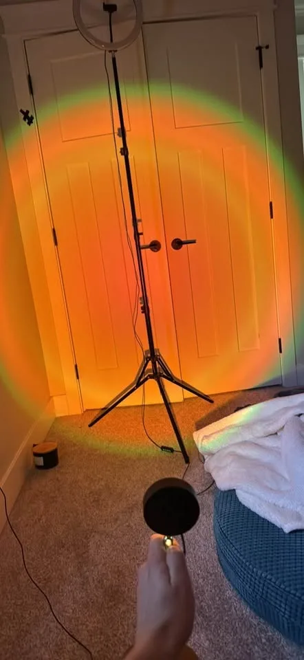 Portable colourful oval light image indicator(3)