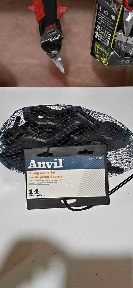 Anvil 14 piece spring clamp ser