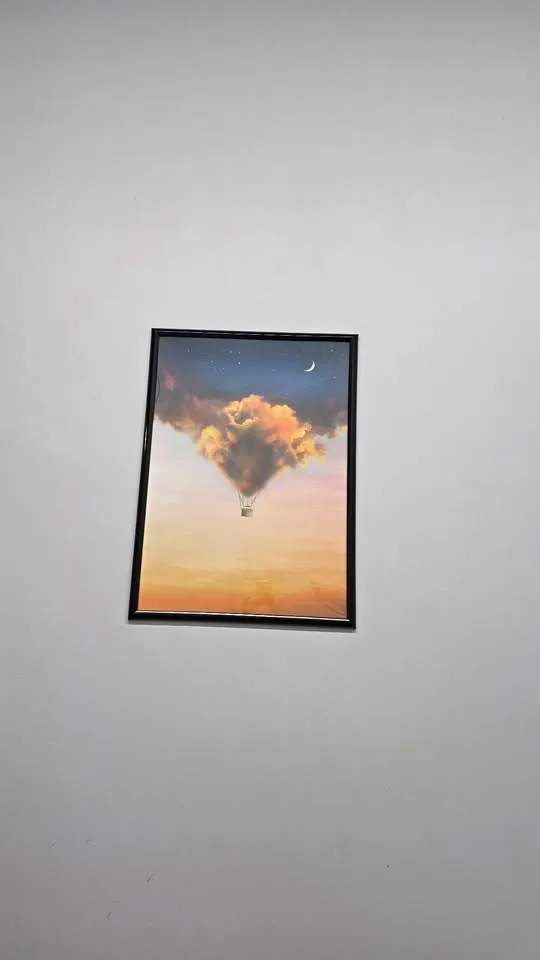 Andy Okay “Clouds Balloon” – Framed Art Print (20” x 28”) image indicator(2)