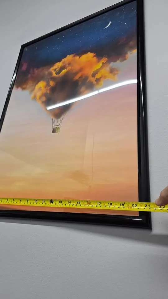 Andy Okay “Clouds Balloon” – Framed Art Print (20” x 28”) image indicator(5)