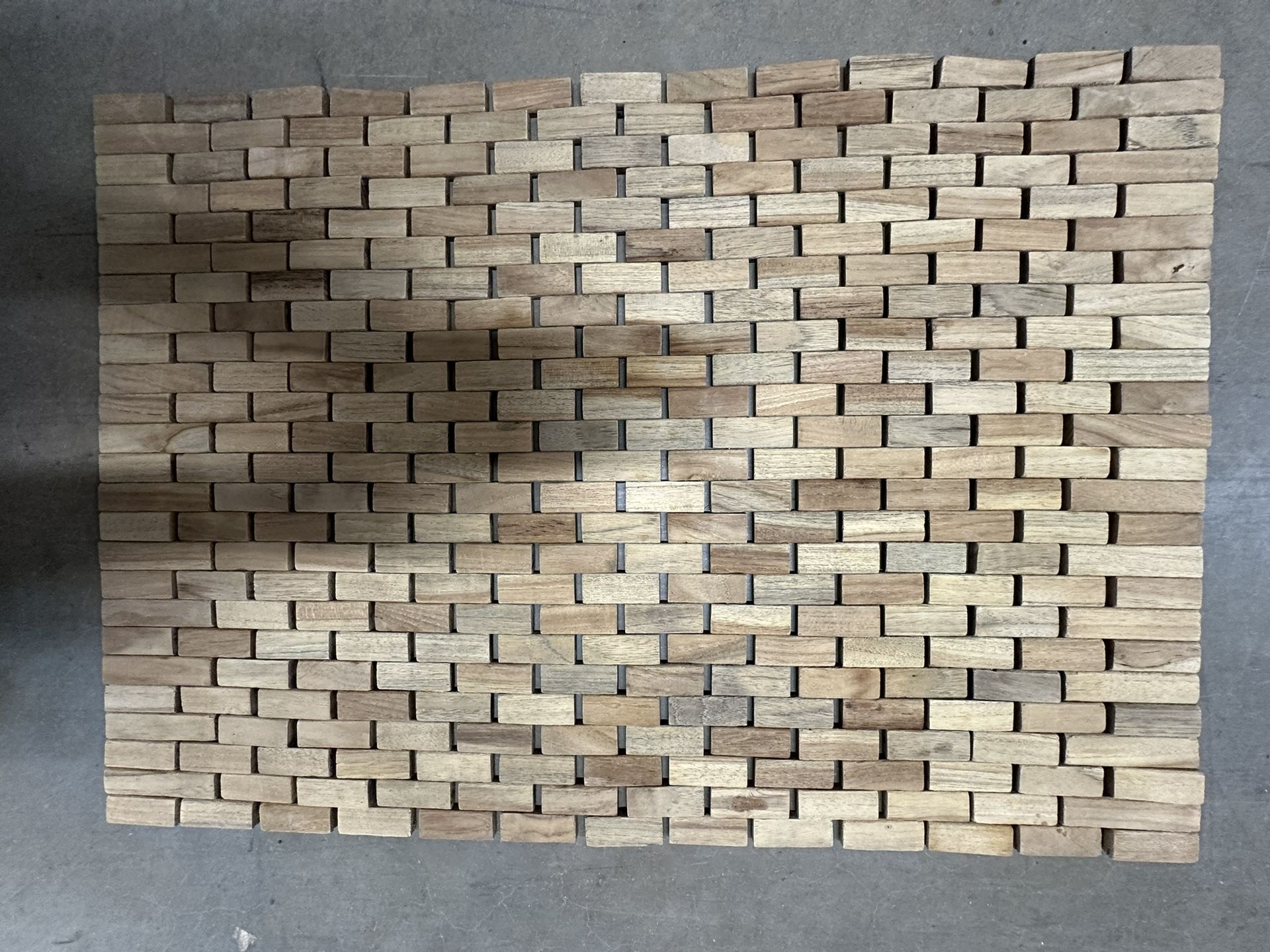 Teak Floor Mat, Excellent Condition #Cleanout