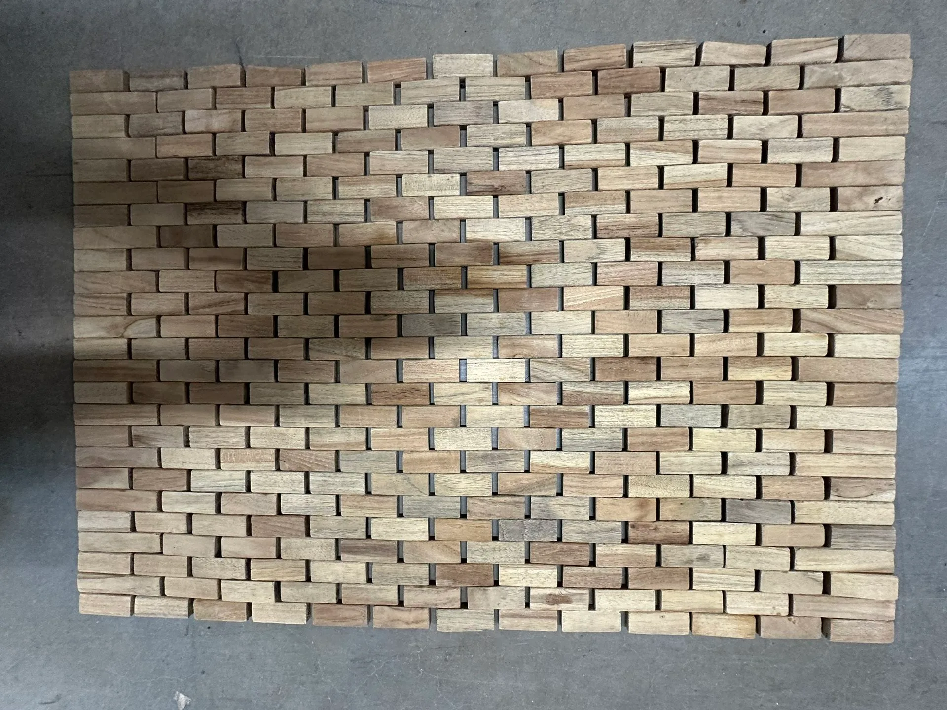 Teak Floor Mat, Excellent Condition #Cleanout