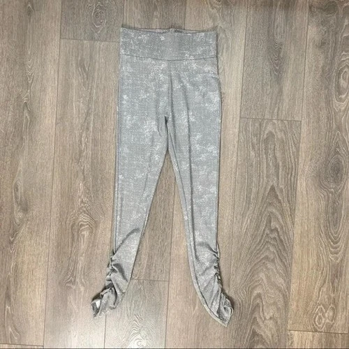 Mexx Women's Leggings Washed Tie Dye Ruched Gray Size Medium - photo 3