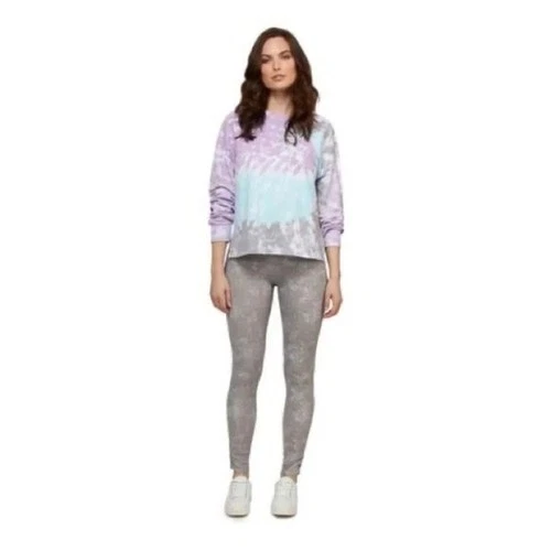 Mexx Women's Leggings Washed Tie Dye Ruched Gray Size Medium - photo 4