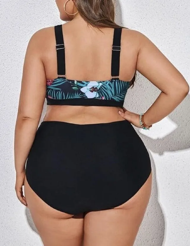 Hanna Nikole Tropical Print Women's Swimwear image indicator(4)