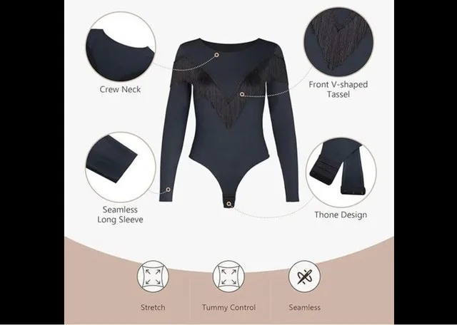Up2Fantasy Women's Bodysuit Square Neck image indicator(5)