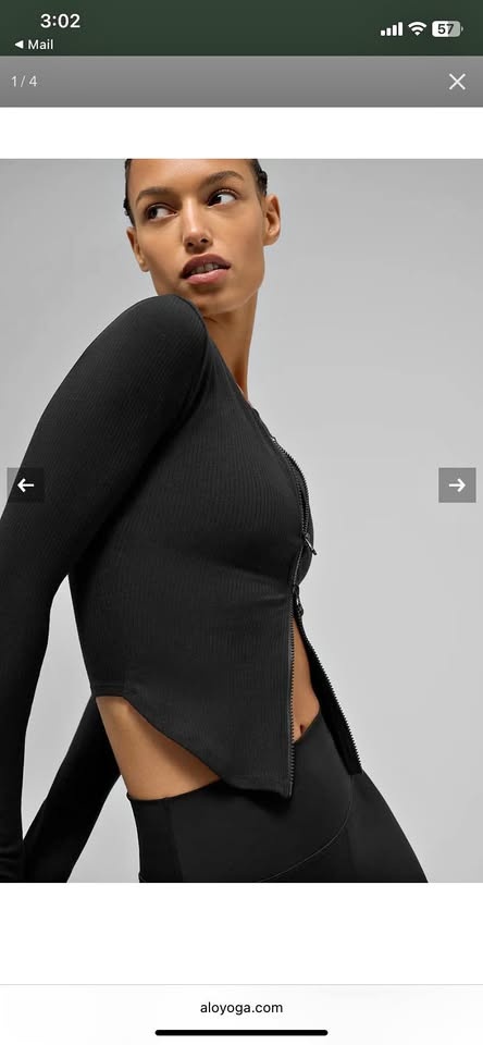 Alo Ribbed Stardust Long Sleeve