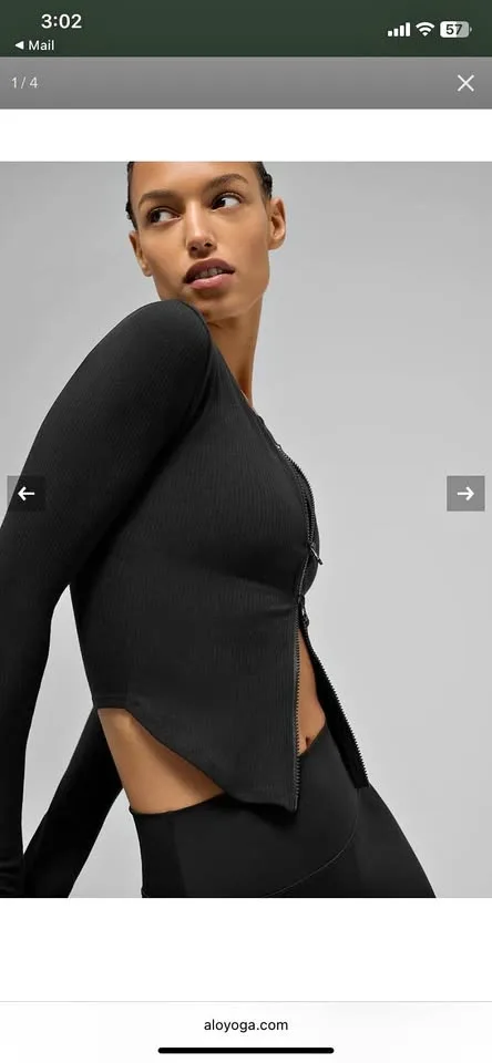 Alo Ribbed Stardust Long Sleeve