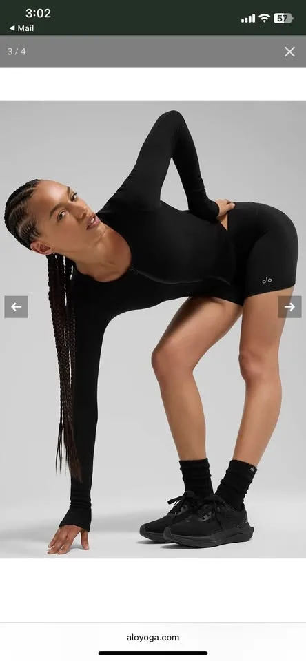 Alo Ribbed Stardust Long Sleeve image indicator(3)