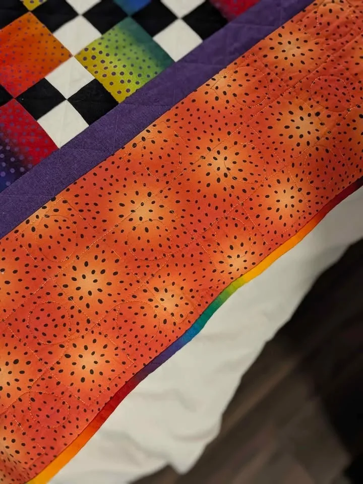 Professionally handmade Quilt for Double/ Queen Sized Bed image indicator(2)