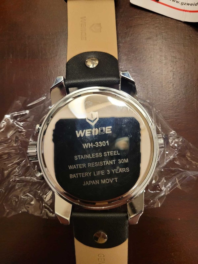 New Dual Time Zone Black Weide Diesel Men’s Fashion Watch - photo 5