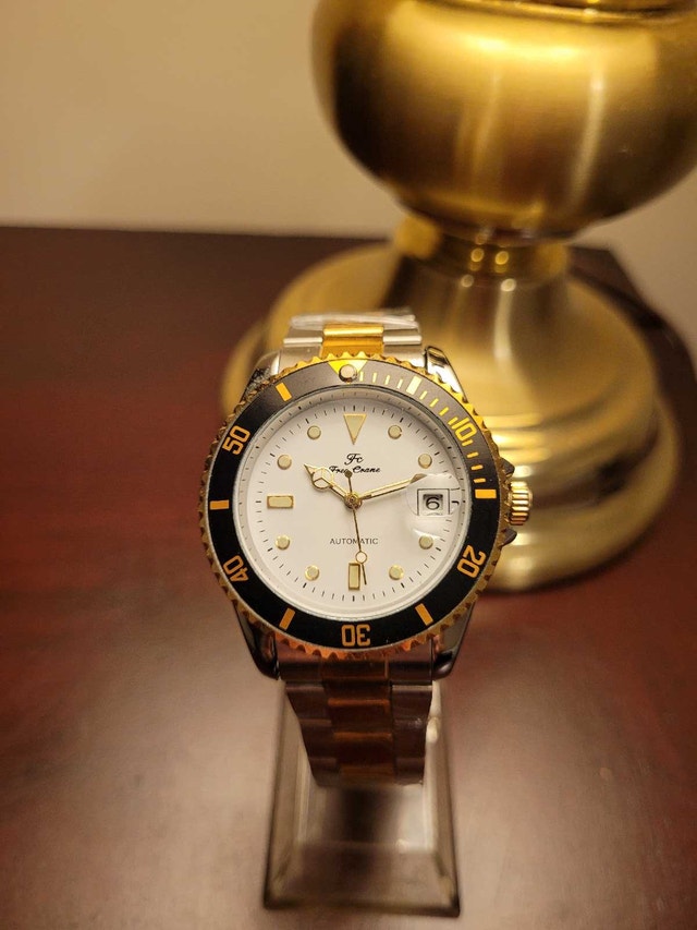 New Men's Gold Two-Tone Automatic Watch
