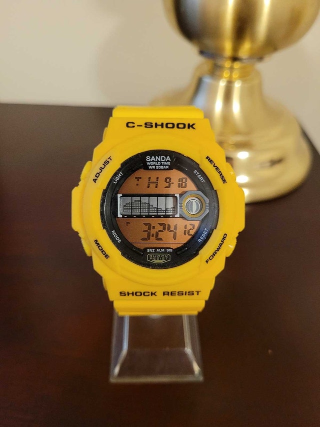 New Mustard Yellow Digital C shook Fashion watch