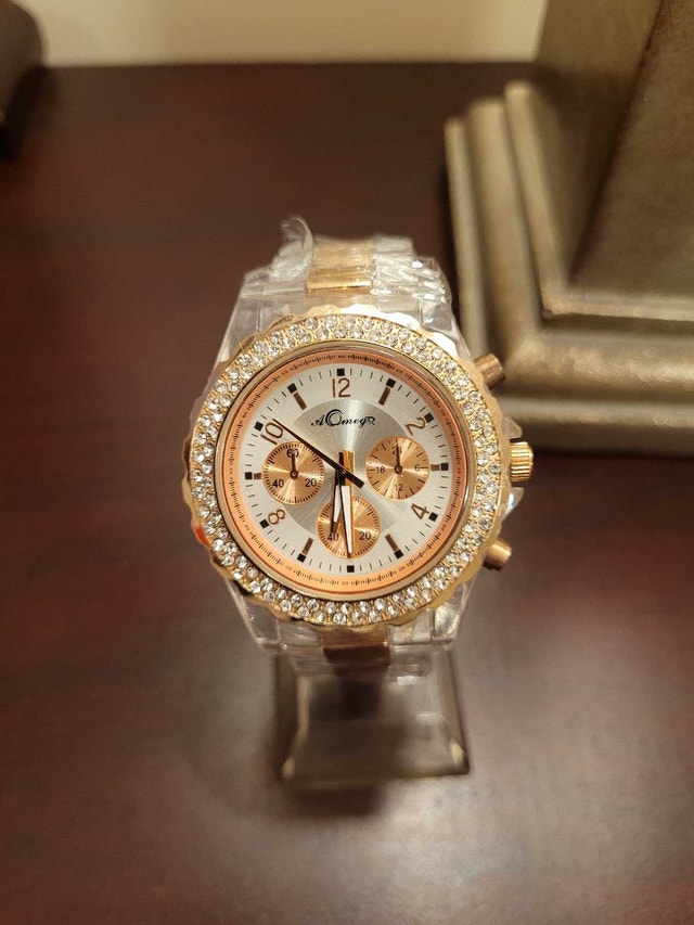 Brand New Women's Rose Gold with Diamond Crystal Accents Watch - photo 2