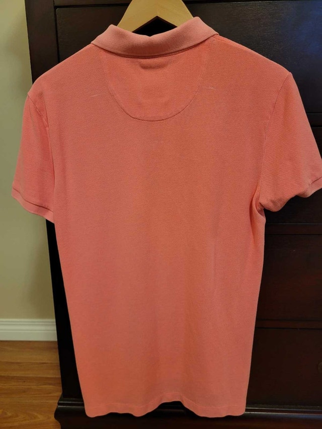 Brand New GAP Men's Medium Coral Light Pink Polo Shirt - photo 2