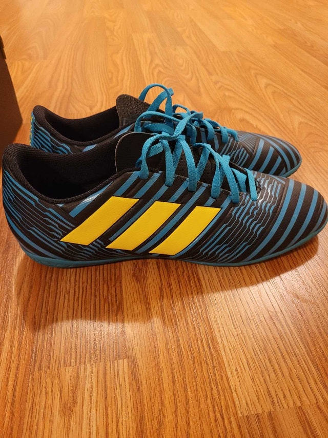 Men's US 10 Adidas Nemeziz 17.4 Blue Indoor Soccer Shoes - photo 2