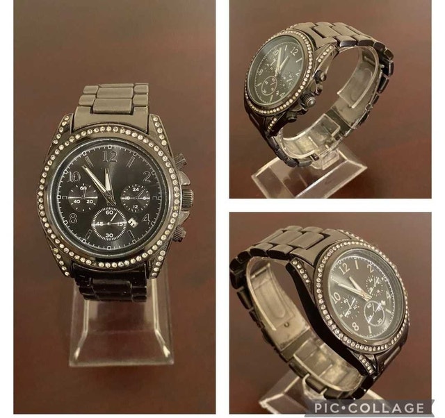 Black diamond watch