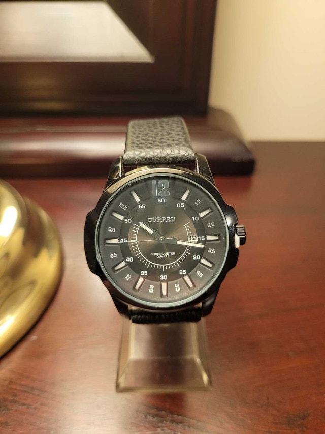 New Black Men’s Curren Fashion Watch