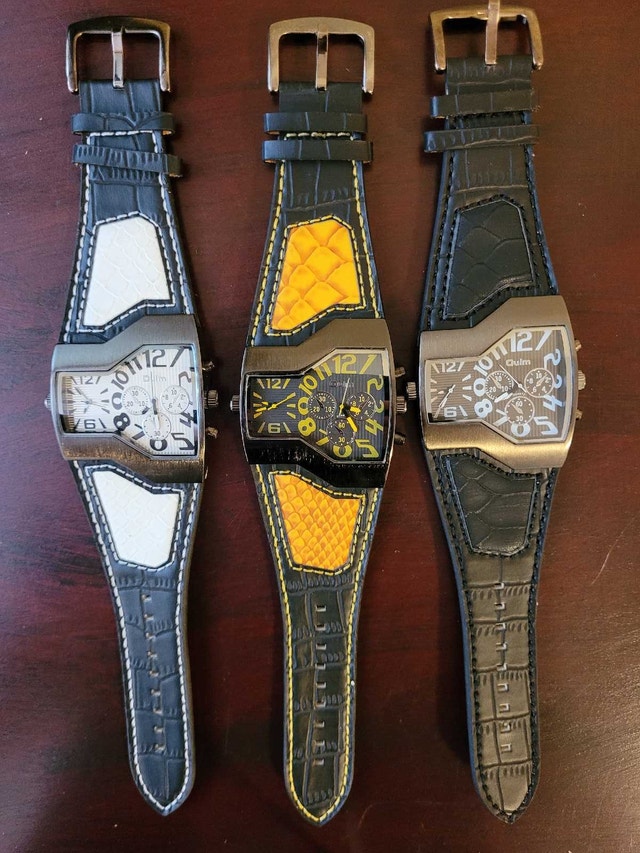 New Dual Time Zone Men's Oulm Sport watch