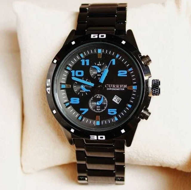 New Men's Blue Curren Chronometer Watch - photo 5