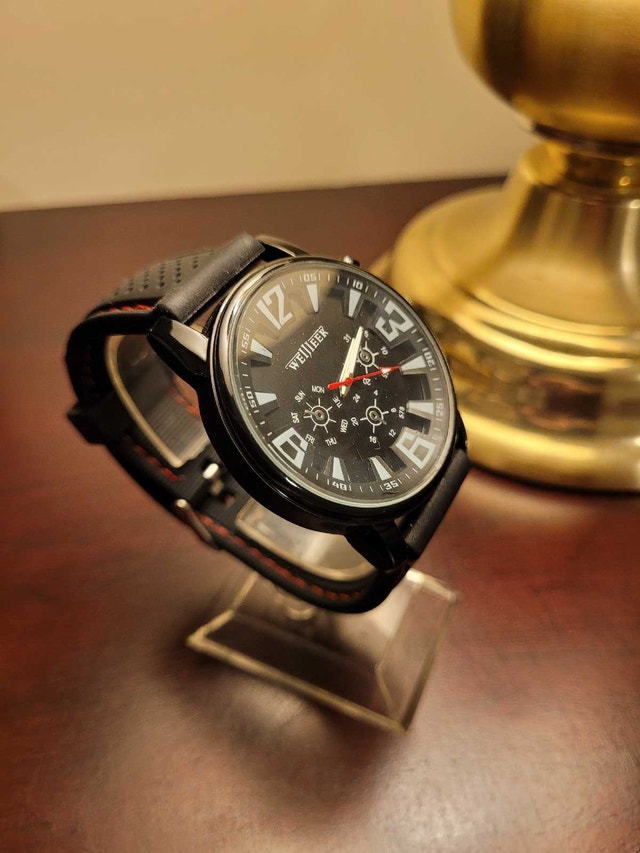 Brand New Men's Weijieer Black Analog Watch - photo 3