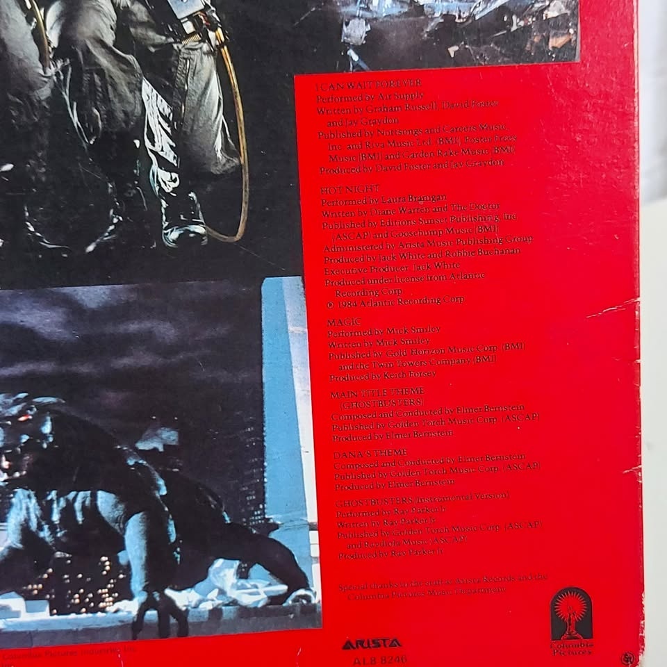 GHOSTBUSTERS original soundtrack vinyl record LP (Rare) - photo 5