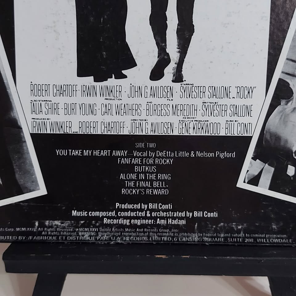 Rocky Original Motion Picture Score vinyl record LP - photo 5