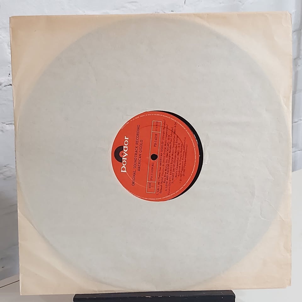 American Gigolo movie soundtrack vinyl record LP - photo 5