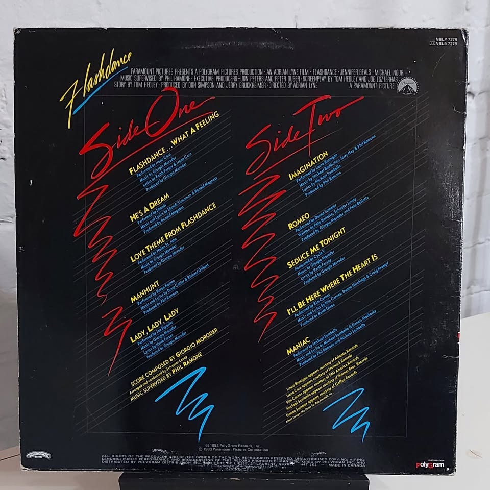 Flashdance movie soundtrack vinyl record LP - photo 2
