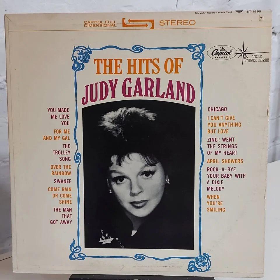The Hits of Judy Garland vinyl record LP by Capital Records
