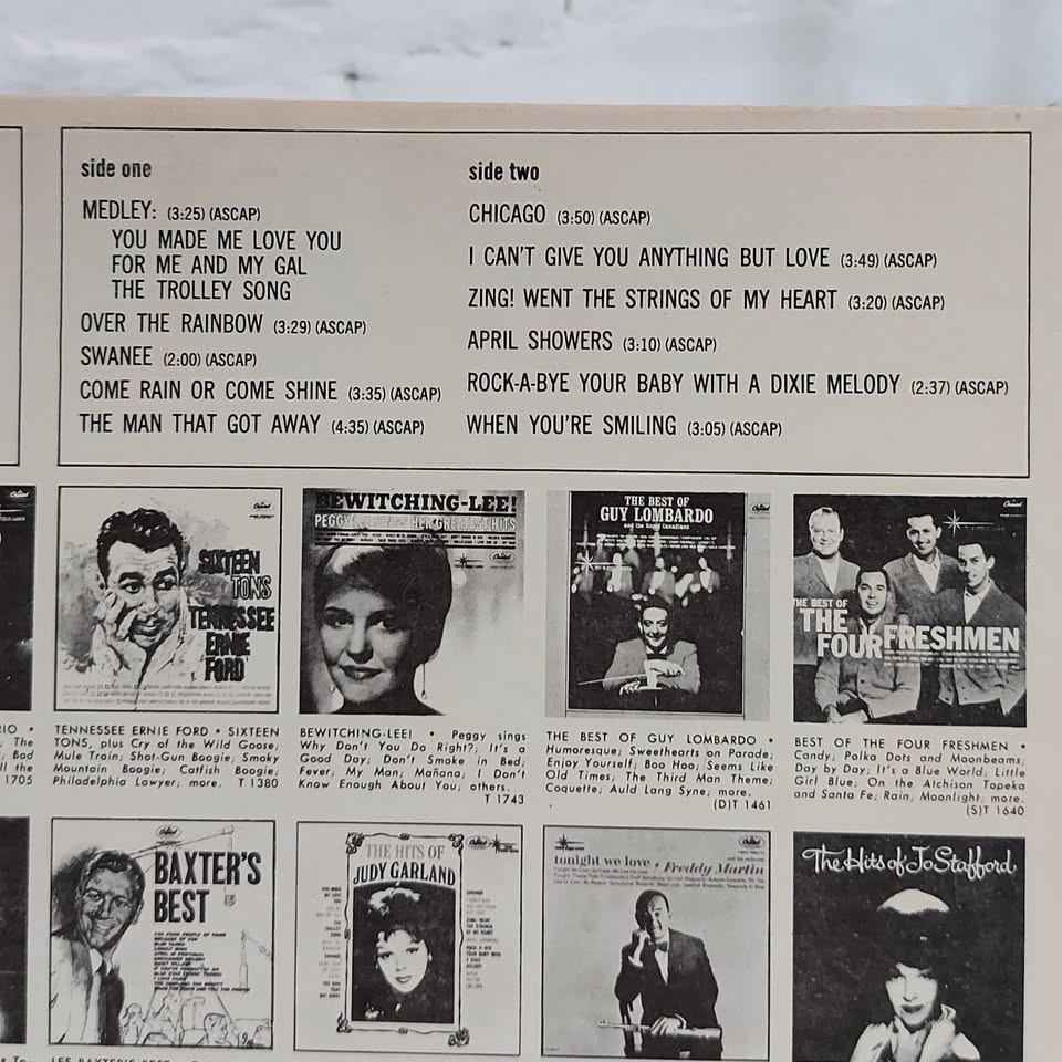The Hits of Judy Garland vinyl record LP by Capital Records - photo 3