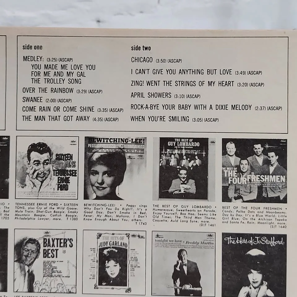 The Hits of Judy Garland vinyl record LP by Capital Records image indicator(3)