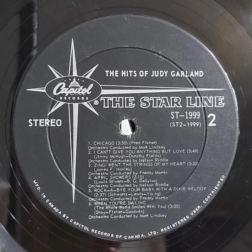 The Hits of Judy Garland vinyl record LP by Capital Records image indicator(7)
