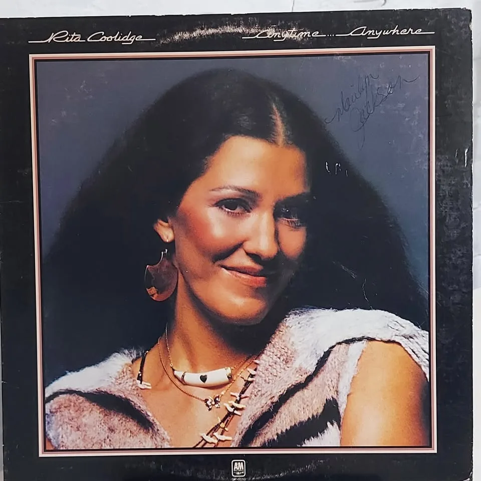 Rita Coolidge Anytime Anywhere vinyl record LP A&M 1977