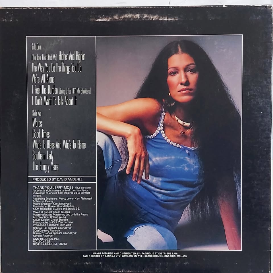 Rita Coolidge Anytime Anywhere vinyl record LP A&M 1977 - photo 3