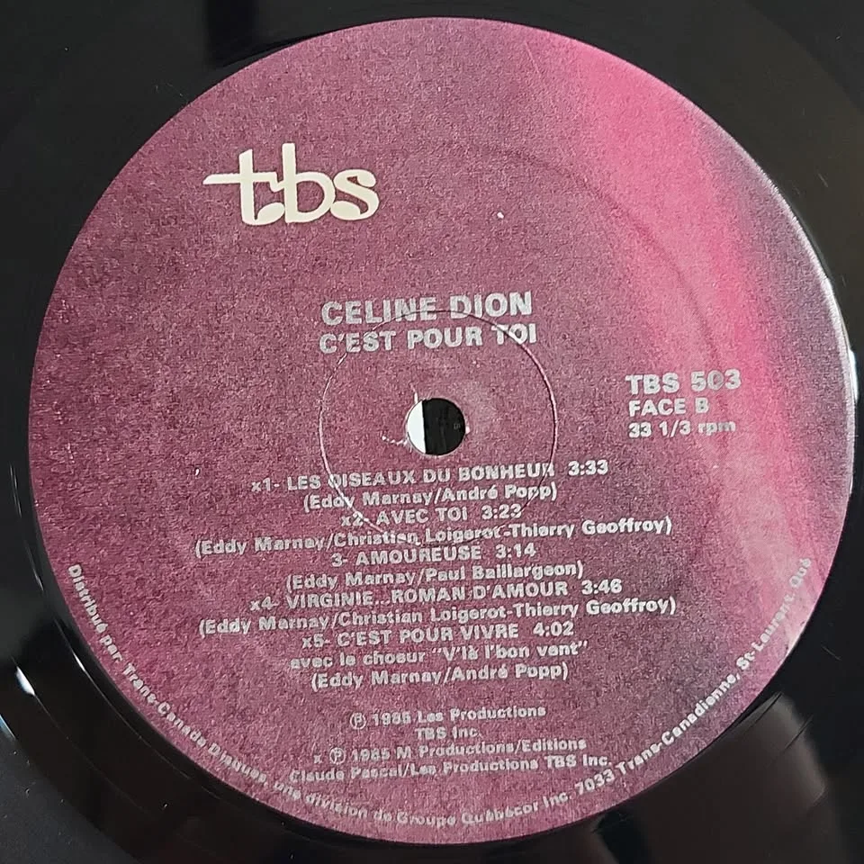 Celine Dion "C'est Pour Toi" vinyl record LP image indicator(10)