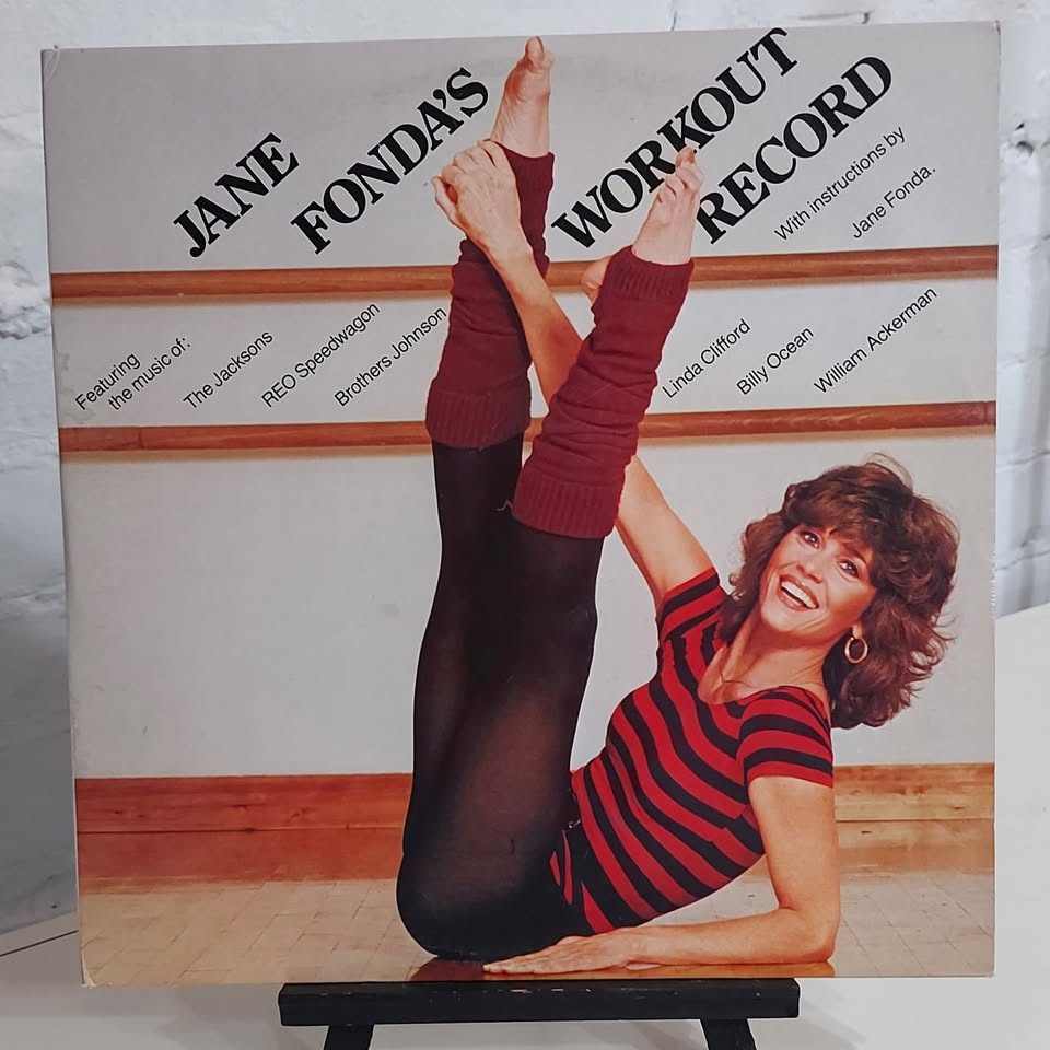 Jane Fonda's "Workout Record" vinyl record LP