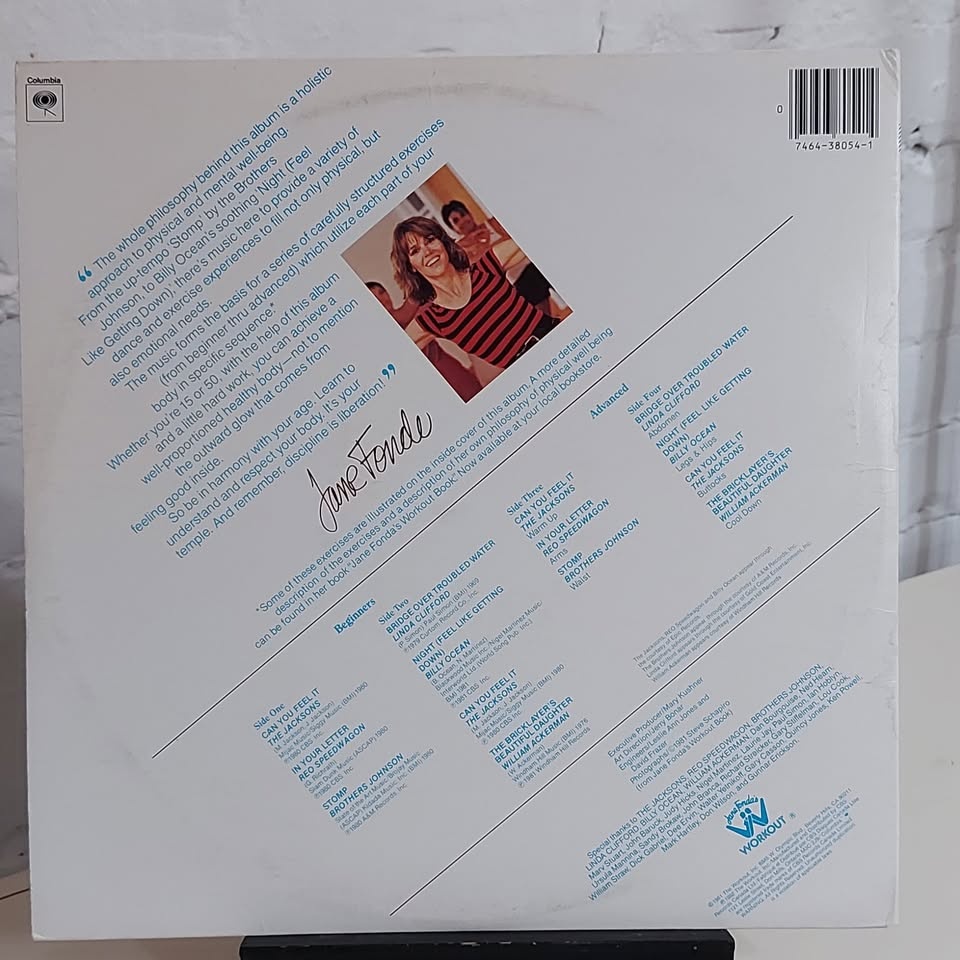 Jane Fonda's "Workout Record" vinyl record LP - photo 2