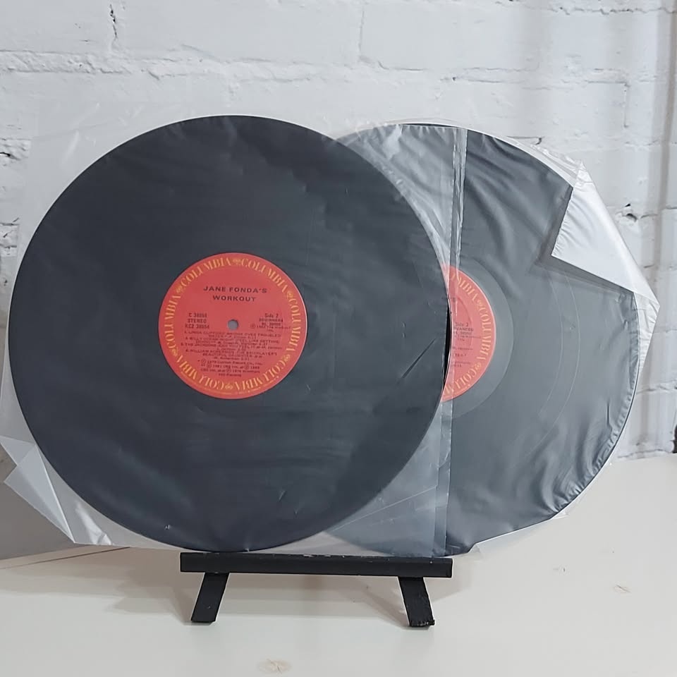 Jane Fonda's "Workout Record" vinyl record LP - photo 4