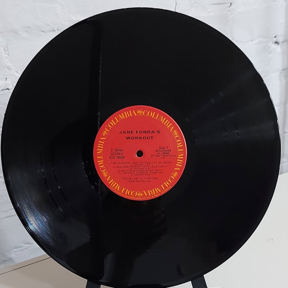 Jane Fonda's "Workout Record" vinyl record LP - photo 5