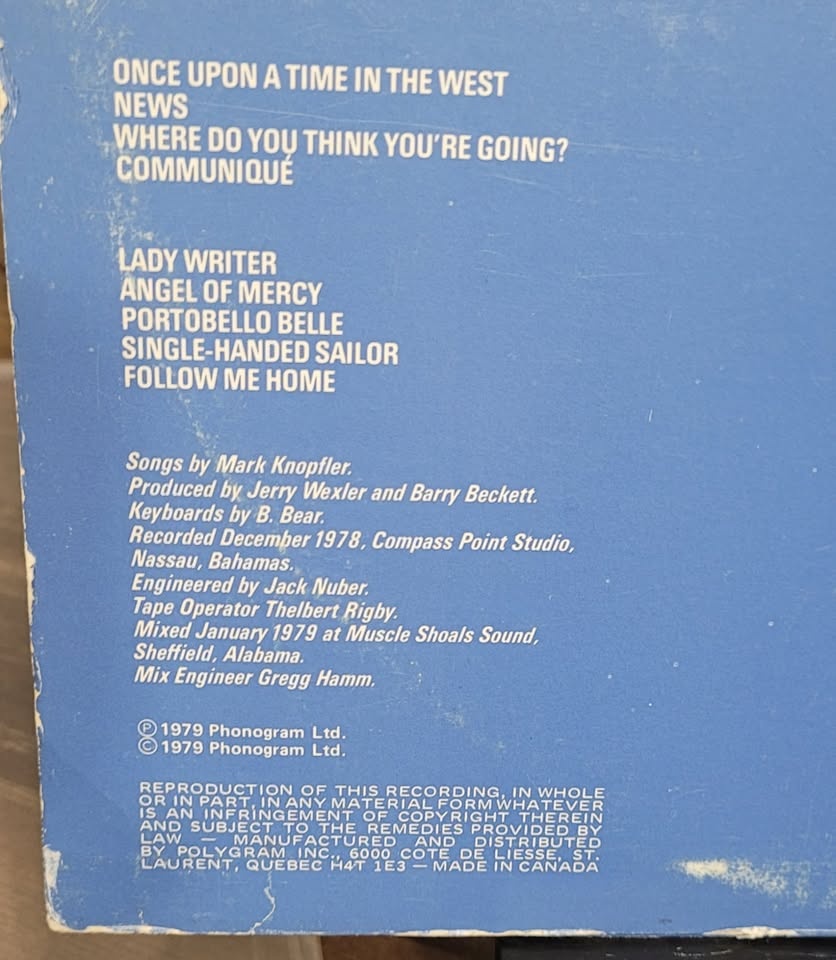Dire Straits "Communique" vinyl record LP 1979 - photo 3
