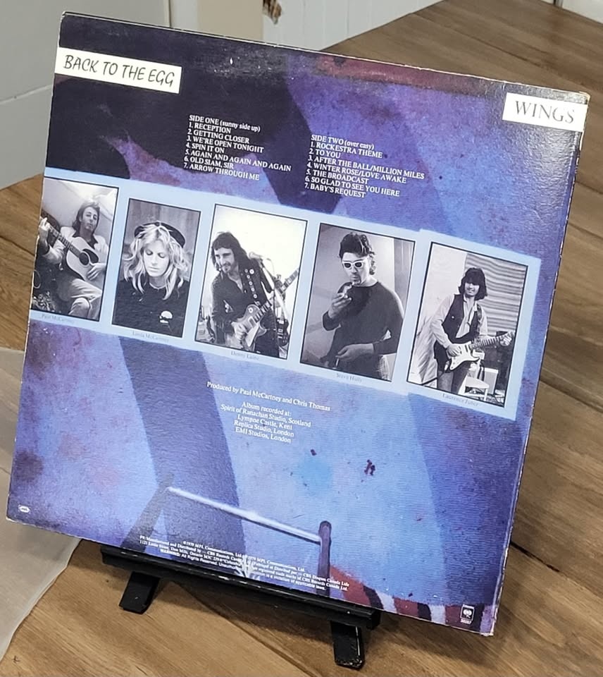 Wings "Back to the Egg" vinyl record LP 1979 - photo 3