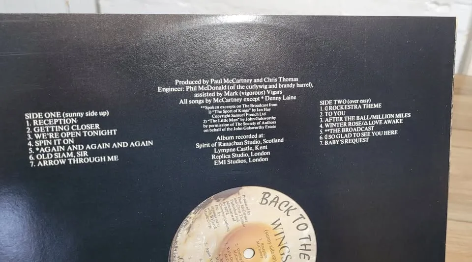Wings "Back to the Egg" vinyl record LP 1979 image indicator(7)